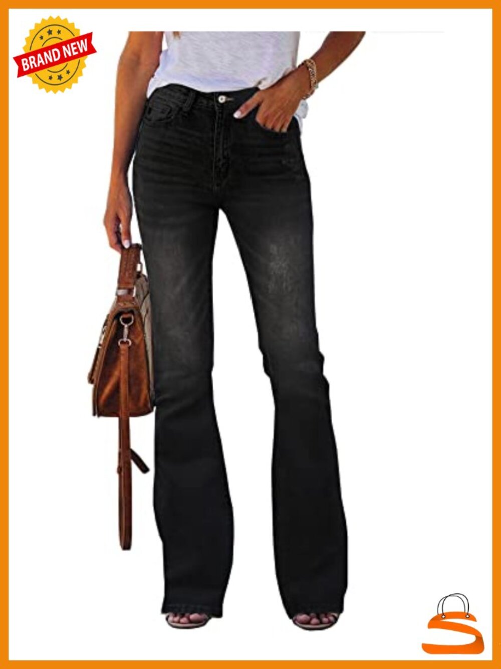 High Waisted Flare Bootcut Stretch Boyfriend Casual Denim Jeans